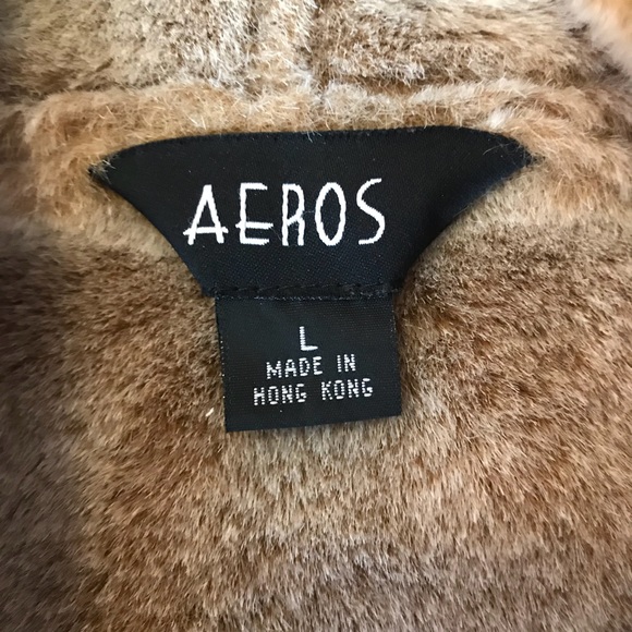 NWOT Aeros Faux Suede Jacket w/Warm FauxFur Lining - Picture 5 of 6